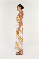 STAPLE THE LABEL VEDA MIDI SKIRT - STRIPE