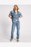 ONE TEASPOON TRUCKERS LOW WAIST STRAIGHT LEG JEAN - BLUE RAPTURE