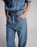 ONE TEASPOON DENIM TRUCKER OVERALL - BLUE LILAC