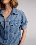 ONE TEASPOON DENIM TRUCKER OVERALL - BLUE LILAC