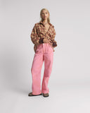 JACKSONS MID WAIST WIDE LEG JEANS - PINK KISS