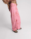 JACKSONS MID WAIST WIDE LEG JEANS - PINK KISS
