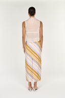 STAPLE THE LABEL VEDA MIDI SKIRT - STRIPE