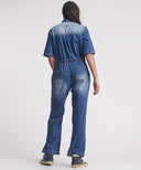 VERONICA DENIM JUMPSUIT - WESTLAND BLUE