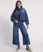 ONE TEASPOON DENIM WADDED JACKET - DEEP PACIFICA