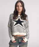 ONE TEASPOON STAR GAZING KNITTED SWEATER - MONO