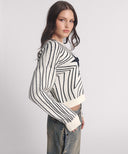 ONE TEASPOON STAR GAZING KNITTED SWEATER - MONO