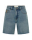 ONE TEASPOON JACKSONS MID WAIST WIDE LEG SHORTS - BLUE CRUSH
