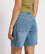 ONE TEASPOON JACKSONS MID WAIST WIDE LEG SHORTS - BLUE CRUSH
