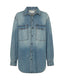 ONE TEASPOON ESSENTIAL DENIM SHIRT - BLUE CRUSH