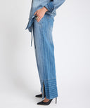 ONE TEASPOON ROADHOUSE MID.W L.D STRING DENIM JEAN - BLU STRIPE