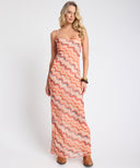 ONE TEASPOON JAGGER SHEER SLIP MAXI DRESS - SUNSET