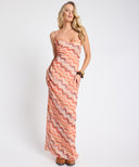 ONE TEASPOON JAGGER SHEER SLIP MAXI DRESS - SUNSET