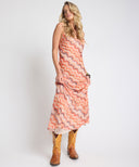 ONE TEASPOON JAGGER SHEER SLIP MAXI DRESS - SUNSET