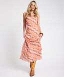 ONE TEASPOON JAGGER SHEER SLIP MAXI DRESS - SUNSET