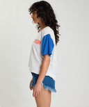 ONE TEASPOON GAME DAY BOYFRIEND TEE - MULTI