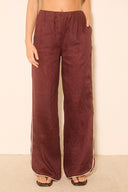 MON RENN ALERIA PANT - PLUM CONTRAST