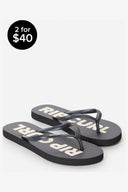 RIP CURL CLASSIC SURF BLOOM OPEN TOE - BLACK