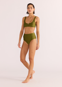 IRINA HIGH BIKINI PANT - KHAKI
