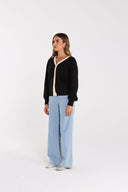 ARMOUR CARDIGAN - BLACK