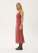 AFENDS TULLY SEERSUCKER MAXI DRESS - INDY ROSE CHECK