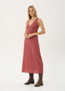 AFENDS TULLY SEERSUCKER MAXI DRESS - INDY ROSE CHECK