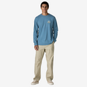 PATAGONIA L/S GREAT WAVES RESPONSIBILI-TEE - SHORE BLUE