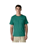 PATAGONIA P-6 LOGO T-SHIRT - GEM GREEN