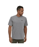 PATAGONIA P-6 LOGO RESPONSIBILI-TEE - GRAVEL HEATHER
