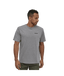 PATAGONIA P-6 LOGO RESPONSIBILI-TEE - GRAVEL HEATHER