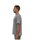 PATAGONIA P-6 LOGO RESPONSIBILI-TEE - GRAVEL HEATHER