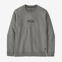 95 OVAL LOGO UPRISAL CREW SWEATSHIRT - GRAVEL HEATHER