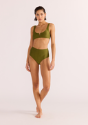 IRINA HIGH BIKINI PANT - KHAKI