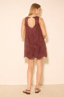 MON RENN ALERIA MINI DRESS - PLUM CONTRAST