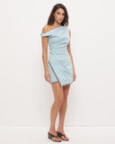 MON RENN ROCCO MINI DRESS - FRESHWATER BLUE