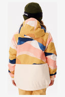 RIP CURL GIRLS SNAKE SNOW JACKET - SALMON