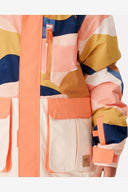 RIP CURL GIRLS SNAKE SNOW JACKET - SALMON
