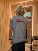MOUNT SURF SHOP STAPLE TEE - GREY MARLE