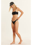 SISSTREVOLUTION SEEKER SOLID CHEEKY BOTTOM - BLACK