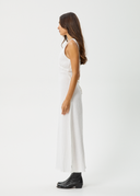 AFENDS FOCUS - HEMP SEERSUCKER MAXI DRESS - WHITE