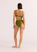 IRINA HIGH BIKINI PANT - KHAKI