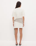 MON RENN ELKI MINI DRESS - CREAM STRIPE