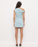MON RENN ROCCO MINI DRESS - FRESHWATER BLUE