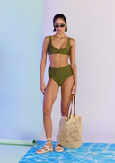 IRINA HIGH BIKINI PANT - KHAKI