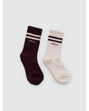 THRILLS 6 BREAK POINT 2 PACK SOCK  - HERITAGE WHITE