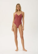 AFENDS INDY ONE PIECE - ROSE CHECK