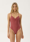 AFENDS INDY ONE PIECE - ROSE CHECK