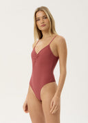 AFENDS INDY ONE PIECE - ROSE CHECK