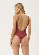 AFENDS INDY ONE PIECE - ROSE CHECK