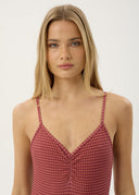AFENDS INDY ONE PIECE - ROSE CHECK